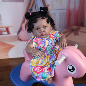 Rebornova Lifelike Reborn Baby Dolls 22.8 Inch Soft Body Realistic Girl Doll Birthday Gift Set