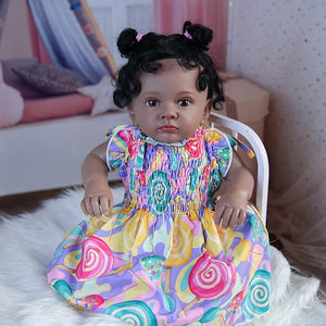 Rebornova Lifelike Reborn Baby Dolls 22.8 Inch Soft Body Realistic Girl Doll Birthday Gift Set
