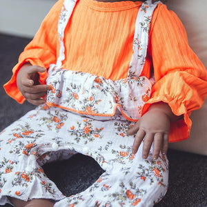 Rebornova Reborn Baby Dolls Black Skin 24 Inch Realistic Soft Body Gray Eyes Clothes Handmade Girl Doll and Toy Accessories Gift for Kids Age 3+