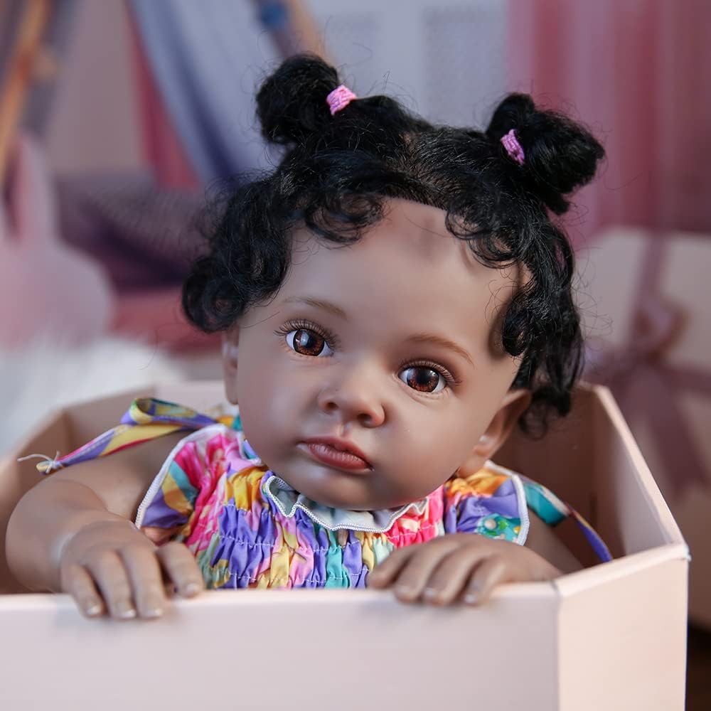 Rebornova Lifelike Reborn Baby Dolls 22.8 Inch Soft Body Realistic Girl Doll Birthday Gift Set