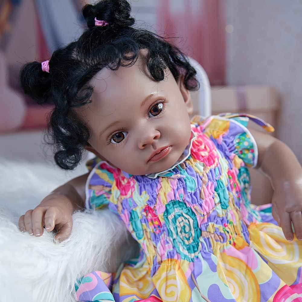 Rebornova Lifelike Reborn Baby Dolls 22.8 Inch Soft Body Realistic Girl Doll Birthday Gift Set