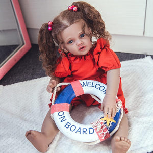 Rebornova Reborn Baby Dolls 24''Black Skin Newborn Baby Dolls Realistic Soft Body Filled with PP Cotton Lifelike Silicone Limbs Gift Set for Child Ages 3+