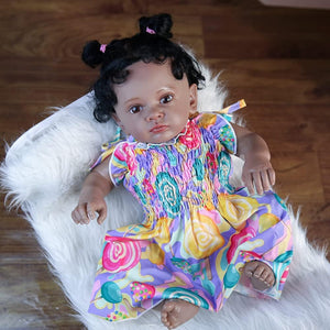 Rebornova Lifelike Reborn Baby Dolls 22.8 Inch Soft Body Realistic Girl Doll Birthday Gift Set