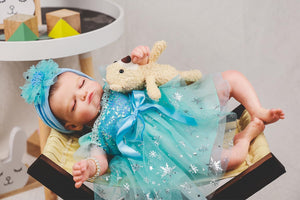 HOOMAI Realistic Reborn Baby Dolls Lifelike 20-Inch Newborn Sleeping Girl Vinyl Real Life Dolls Soft Cloth Body with Feeding Accessories Gift Box for Kids Age 3+