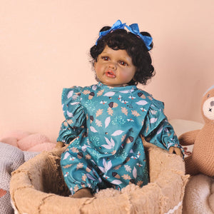 HOOMAI Reborn Baby Dolls 20" Realistic Doll Lifelike Girl Dolls American Smiling Real Full Silicone Body Birthday Set for Children Age 3+