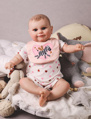 HOOMAI Reborn Baby Dolls 16" Realistic Doll Lifelike Girl Dolls Look Like Real Silicone Limbs with Cloth Body Birthday Set for Kids Age 3+